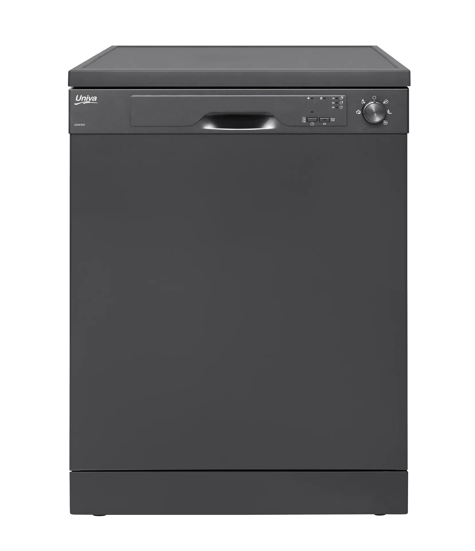 Univa 13 Place Dishwasher Dark Grey UDW301