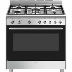 Smeg SSA91GG 90cm Concert Cooker Full Gas 5 Burner - Stainless Steel
