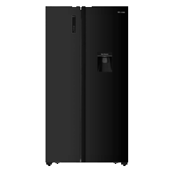 Hisense 512L Black S/S Refrigerator With Water Dispenser, A+, -H670SMIB-WD