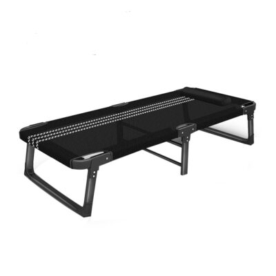Topika - 190x75cm Super Size Folding Bed With Pearl Cotton Mat 3 Accessorie - Pearl cotton grey
