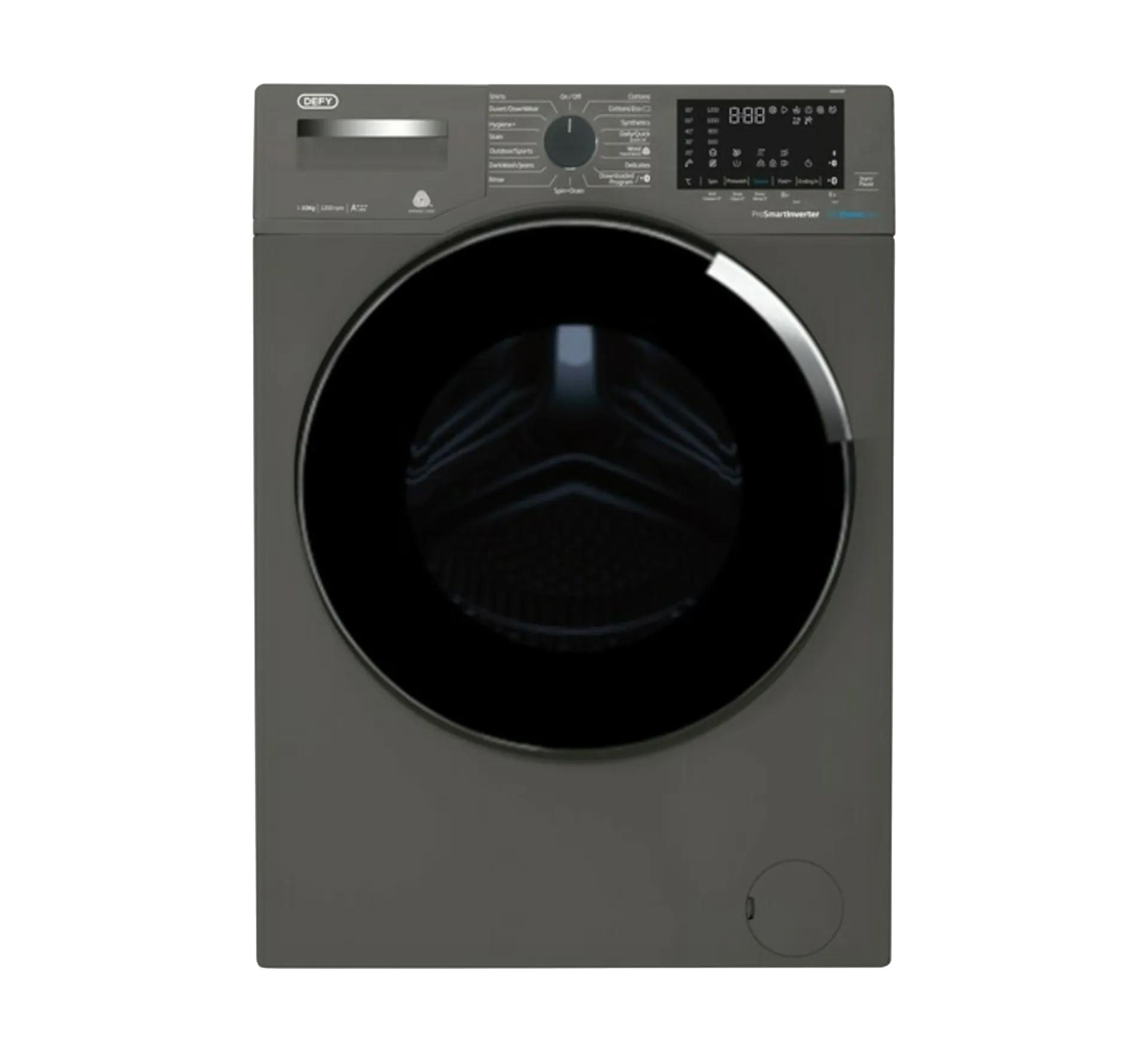 Defy 10kg SteamCure Front Load Washer Manhattan Grey DAW387