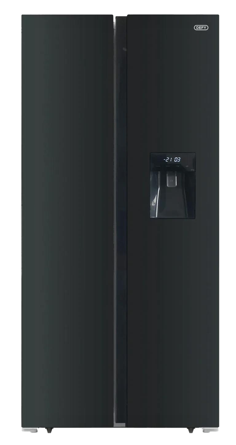 Defy 496L Side By Side Glassdoor Fridge Freezer Water Dispenser DFF456