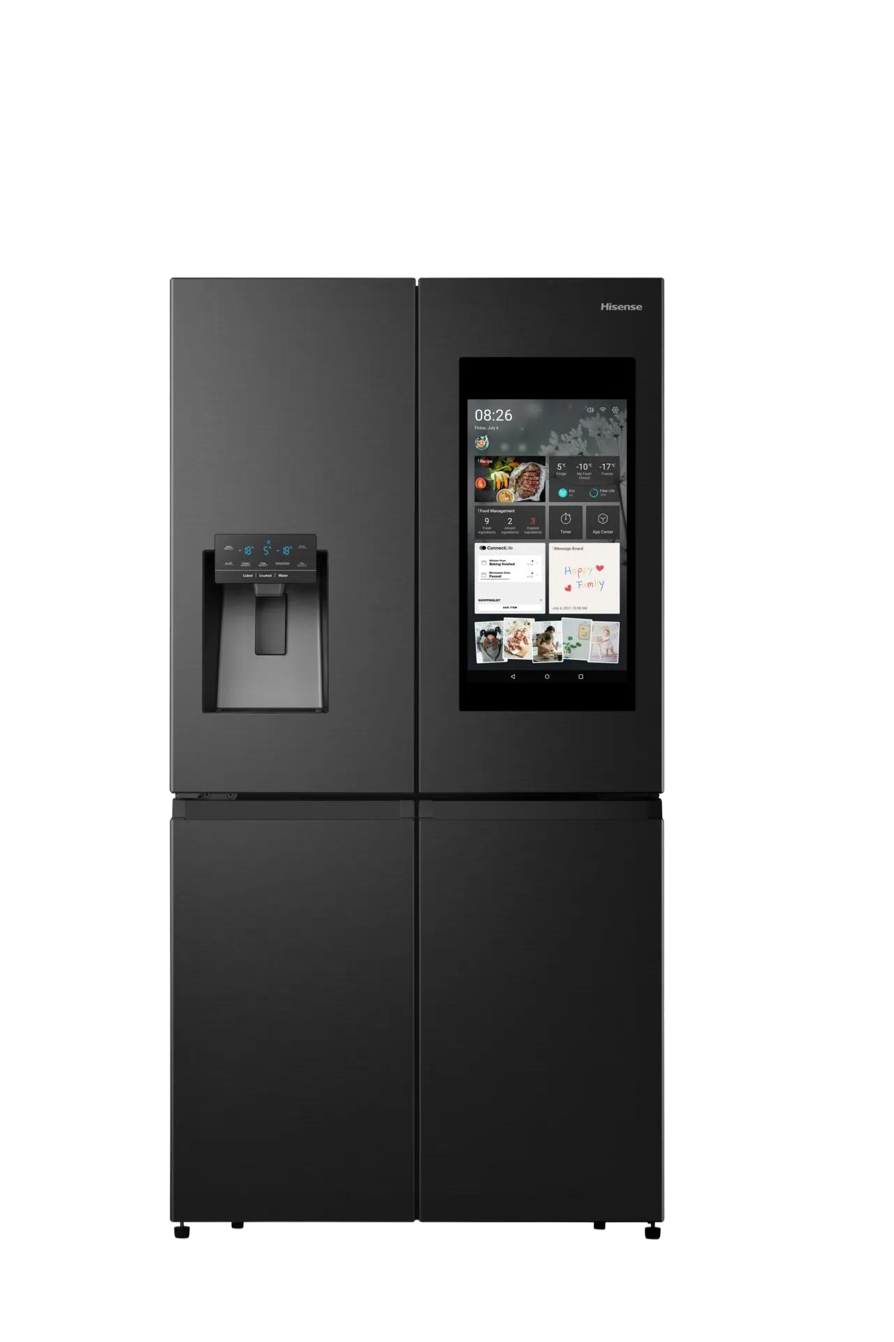 Hisense 536L Four Door Water Dispenser Fridge Black H750FSBIDS