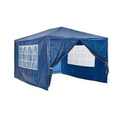 Outdoor Gazebo Tent Marquee 3x4m In Blue