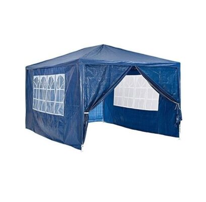Outdoor Gazebo Tent Marquee 3x4m In Blue