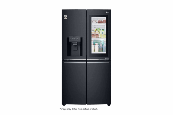 LG 889L 4 Door Instaview Side by Side Fridge-GR-X31FMQRL.AMCQESA