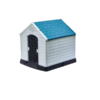 Dog Kennel - Durable Outdoor Waterproof Dog House - Pet Shelter with Gate - Blue, White